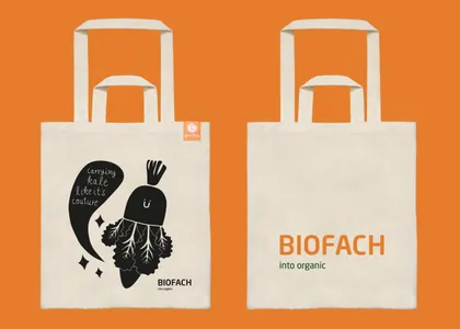 Дизайнът на goodbag за BIOFACH изложението