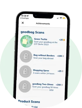 The bgood: goodbag app with achievements