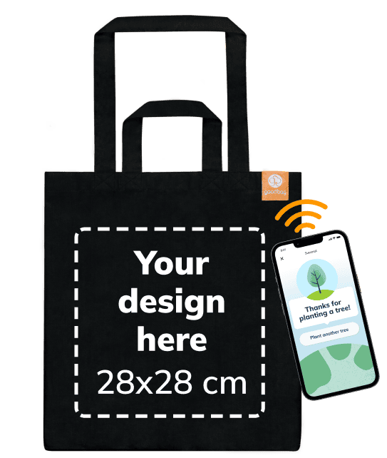 Thumbnail of goodbag Large Dark with print preview