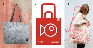Beispiele für Taschen mit individuellen Materialien.