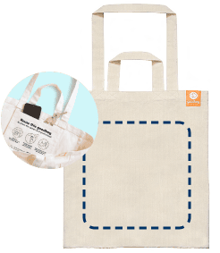 Vorschau einer goodbag Large mit Rahmen für ein 28x28 individuelles Design