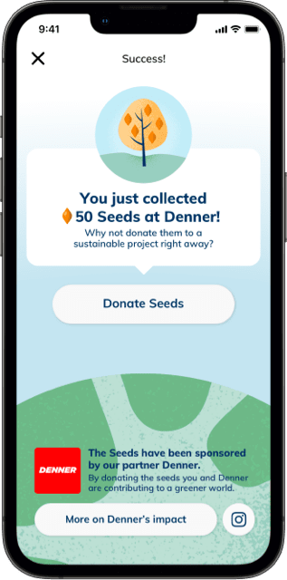 Die goodbag & goodcup App zeigt die verfügbaren Optionen